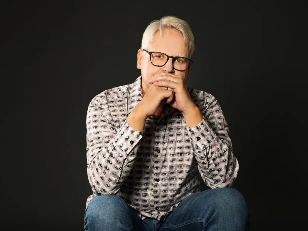 Winfried Schröter im Sitzen
